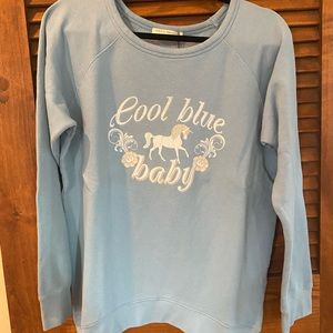 SOLD NWT Spell Cool Baby Blue Sloppy Joe in Cornflower